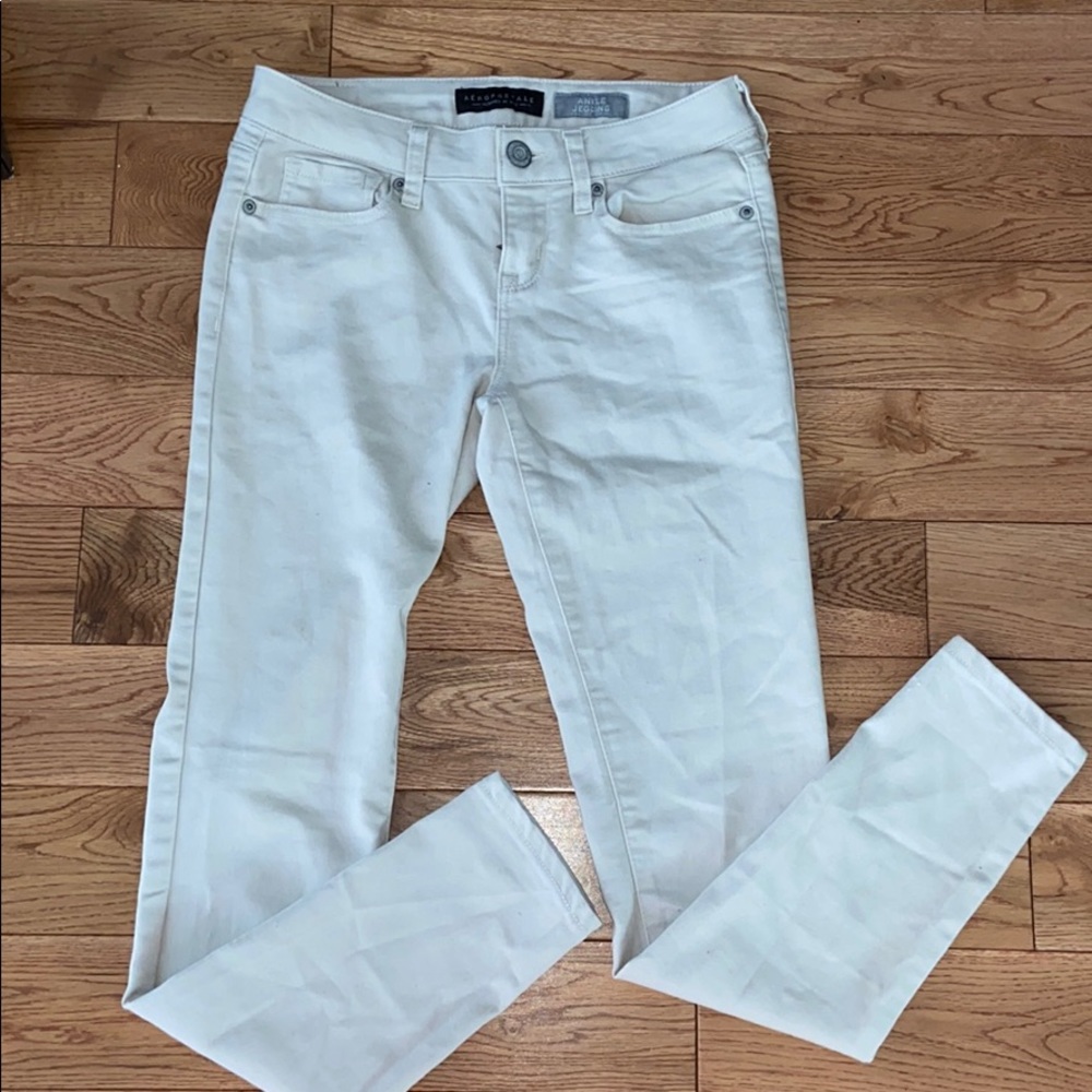 White Aeropostale Jeggings